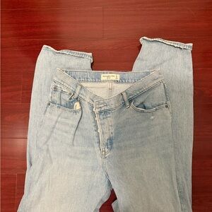 Abercrombie & Fitch The Dad High Rise light wash jeans